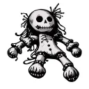 voodoo doll tattoo design idea