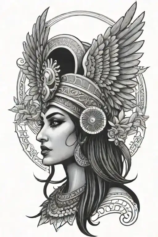 Isis Goddess tattoo design idea