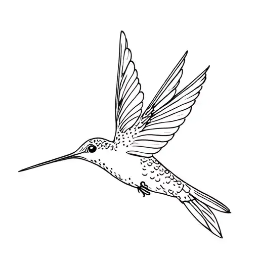 humming bird tattoo design idea