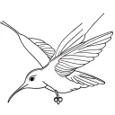 humming bird tattoo design idea