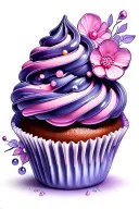 cupcake design tattoo design idea