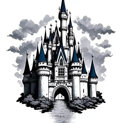 Disney Castle tattoo design idea