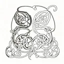 Gemini Scorpio tattoo design idea