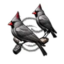 army vet grandfather with beach cardinals baseball va tattoo design idea