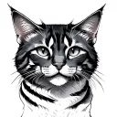 ginger with hellcat tattoo design idea