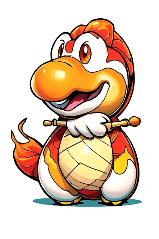 yoshi egg tattoo design idea