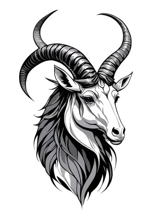 Capricorn, libra, and aries zodiac sign tattoo design idea