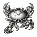 CRAB AND ARMS tattoo design idea