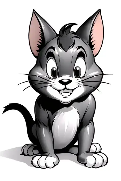 tom and Jerry  tattoo design idea