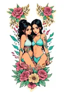 Aliyah and Ashley tattoo design idea