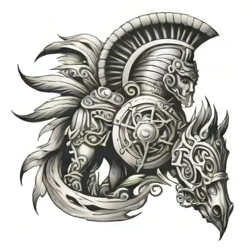 Trojan Sleeve tattoo tattoo design idea