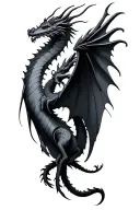fourth wing  dragons  tattoo design idea