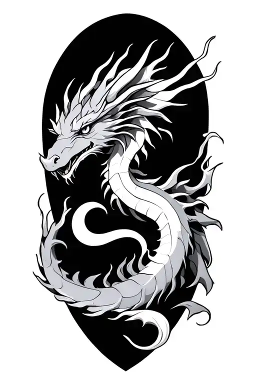 Dragon Virgo tattoo design idea