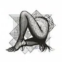 bend over,slim thick goth girl,emo, nude,sexy,lingerie,introverted,,long black hair, naked,fishnet,skirt,big butt,nails tattoo design idea