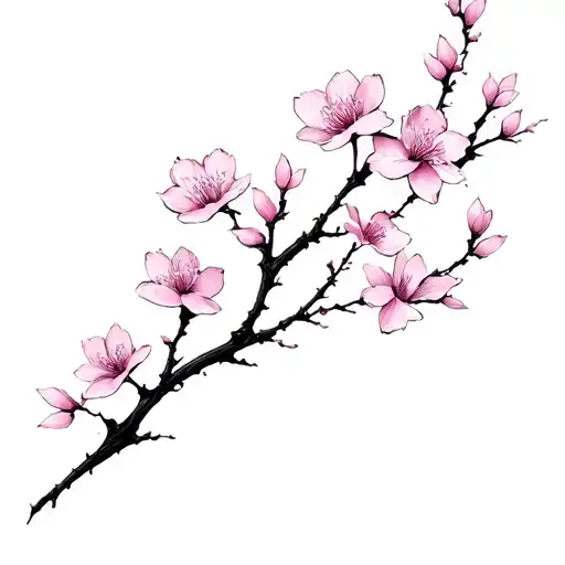sakura tattoo design idea