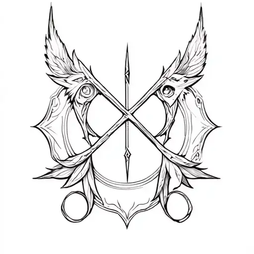 norse rune for freya tattoo design idea
