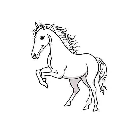 Greek or Roman horse tattoo design idea