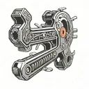 pipe wrench tattoo design idea