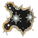 orion constellation tattoo design idea