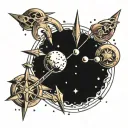 orion constellation tattoo design idea