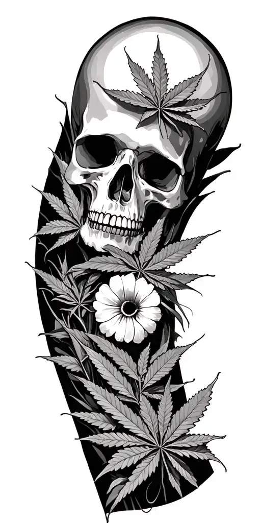 music, hemp, trading, fiction tattoo design idea