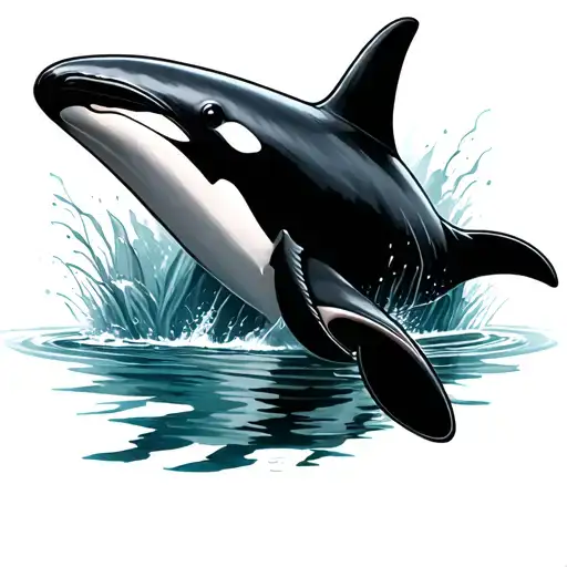 Orca tattoo design idea