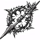 Bow & Arrow tattoo design idea