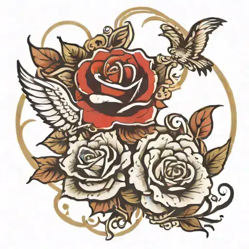 10th year wedding anniversary matching tattoo tattoo design idea