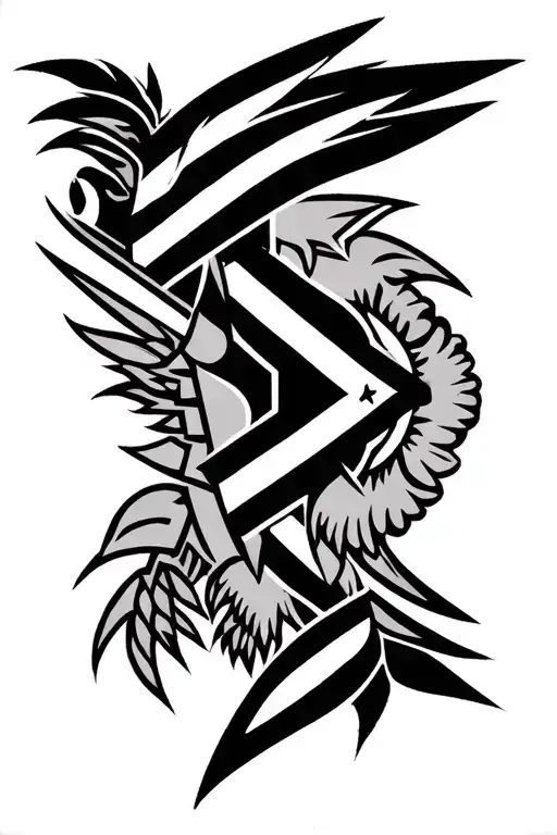 Filipino igorot tribal Philippine flag Air Force intertwined tattoo design idea