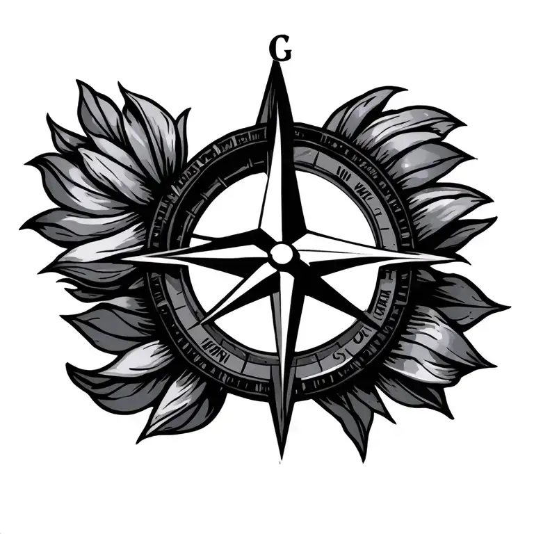 compass rose chest tattoo tattoo design idea