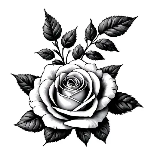 "Rose " Crossword Puzzle tattoo design idea
