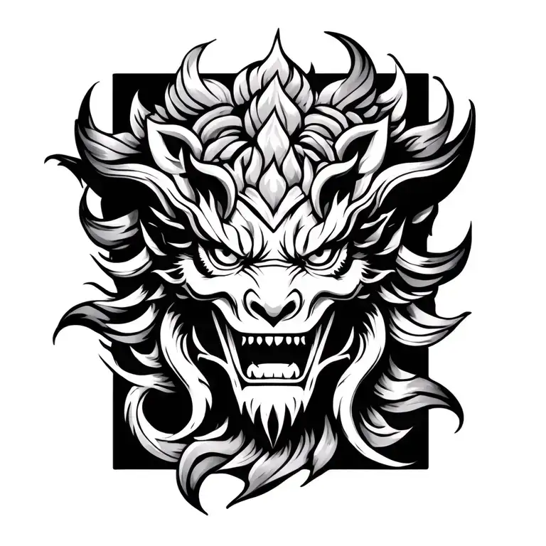 Rahu tattoo design idea