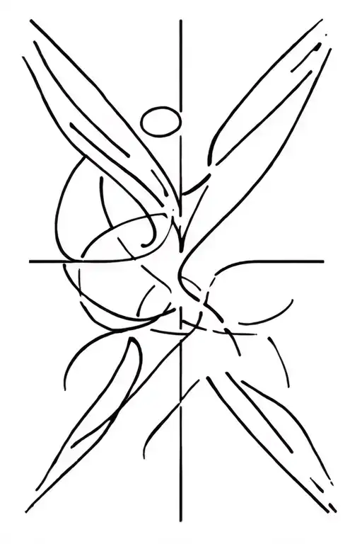 generate a stencil small and minimalistic tattoo combining the styles of abstract, fine art, fine line, and minimalist.  tattoo design idea