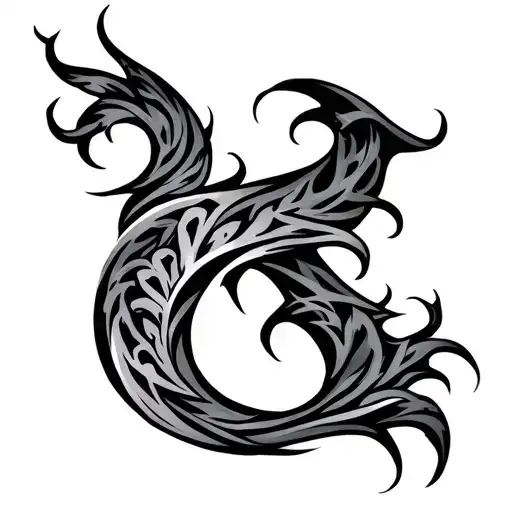 Trapezius tattoo design idea