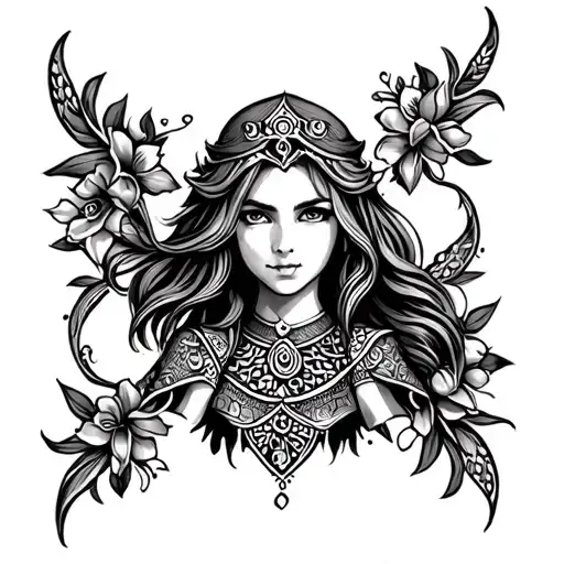 Zelda henna tattoo tattoo design idea