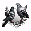 Two Doves tattoo design idea