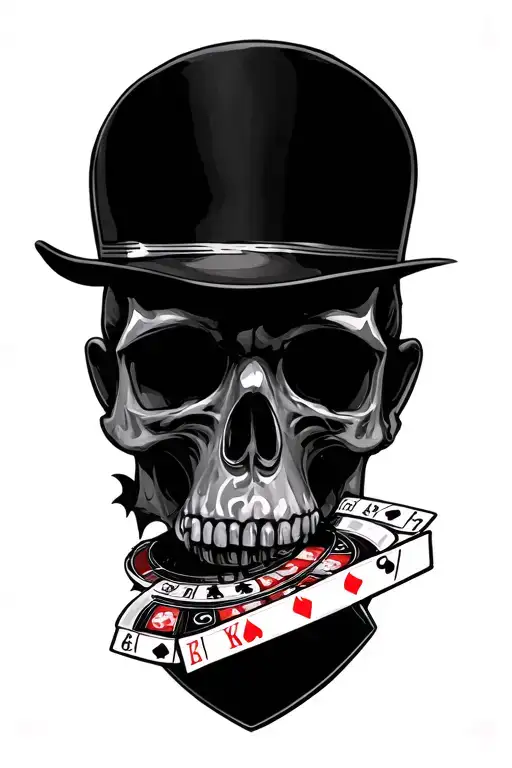 Casino tattoo design idea