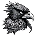 Seahawk tattoo design idea