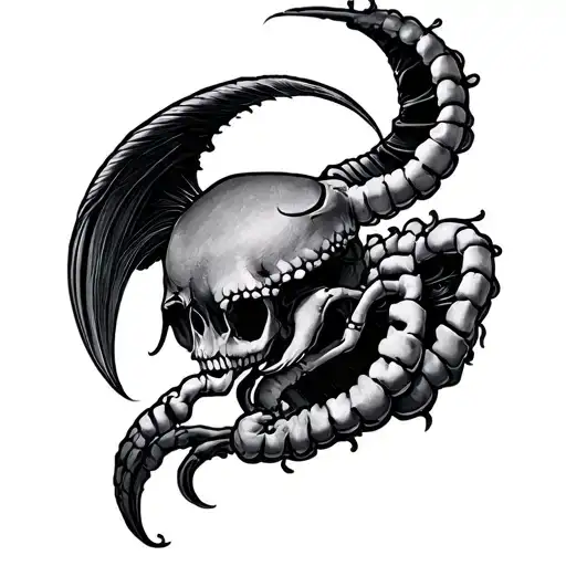 Cancer Gemini tattoo design idea