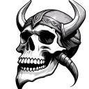 Viking Skull tattoo design idea