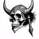 Viking Skull tattoo design idea