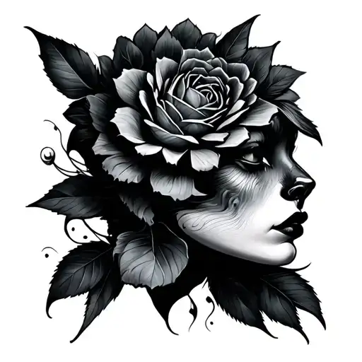 Neo Black And Grey tattoo design idea