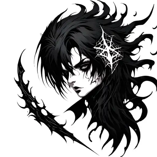 Ulquiorra Cifer cyber style tattoo tattoo design idea
