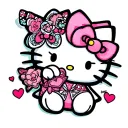 hello kitty y2k tattoo design idea