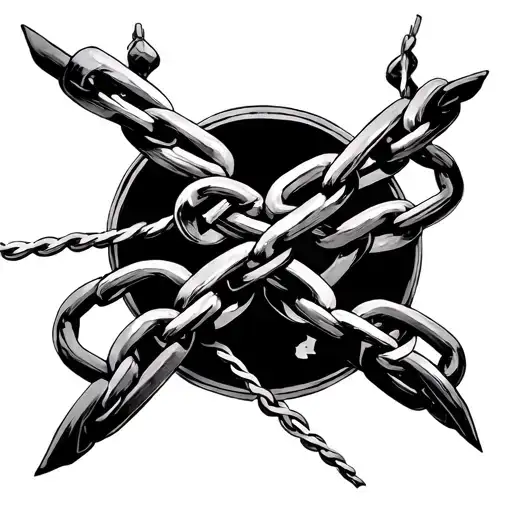 Kurapika Judgement Chain tattoo design idea