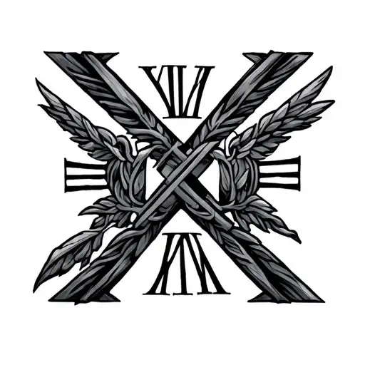 roman numerals 03 14 13 tattoo design idea