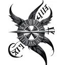 roman numerals 03 14 13 tattoo design idea