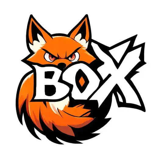 "Fox Box" "Fox Box" in the shape of a fox tail tattoo design idea