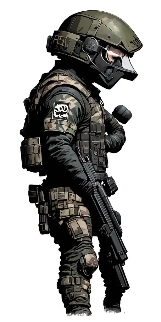 Army of Two game characters tattoo design idea