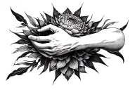 Medium sized inner forearm tattoo design idea